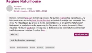 Regime Naturhouse avis negatif ou positif